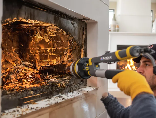 Professional chimney cleaning by Clinton Chimney Sweep in Clinton, CT