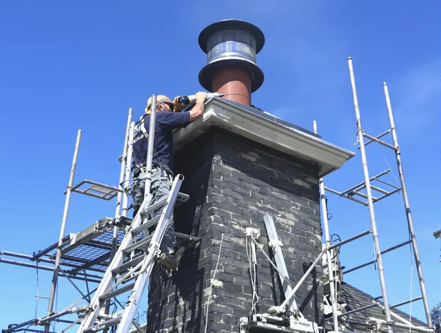 Sturdy chimney crown finished by Clinton Chimney Sweep in Clinton, CT