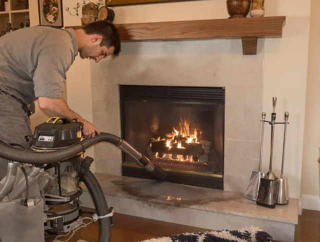 Routine fireplace upkeep by Clinton Chimney Sweep in Clinton, CT