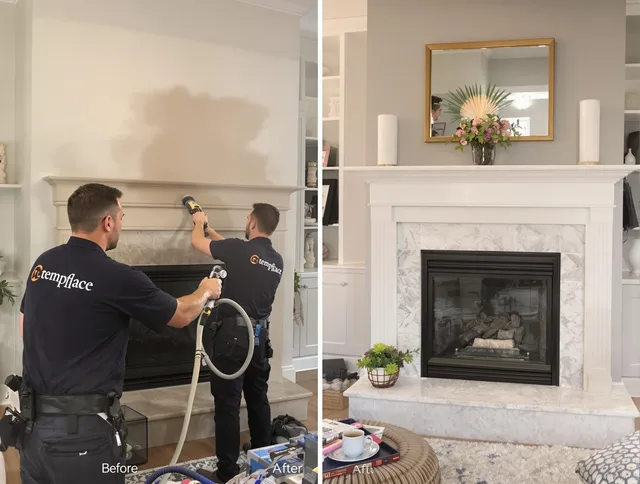 Professional soot removal by Clinton Chimney Sweep team in Clinton, CT